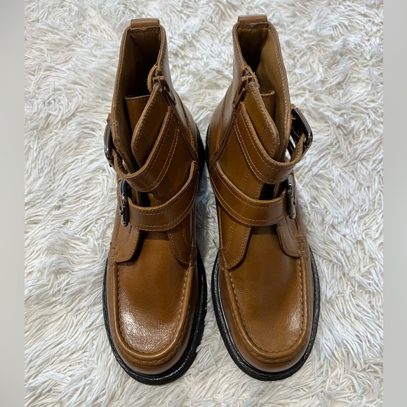 Free People Isla Moto Boots - Size 8 - tan color - Picture 2 of 11